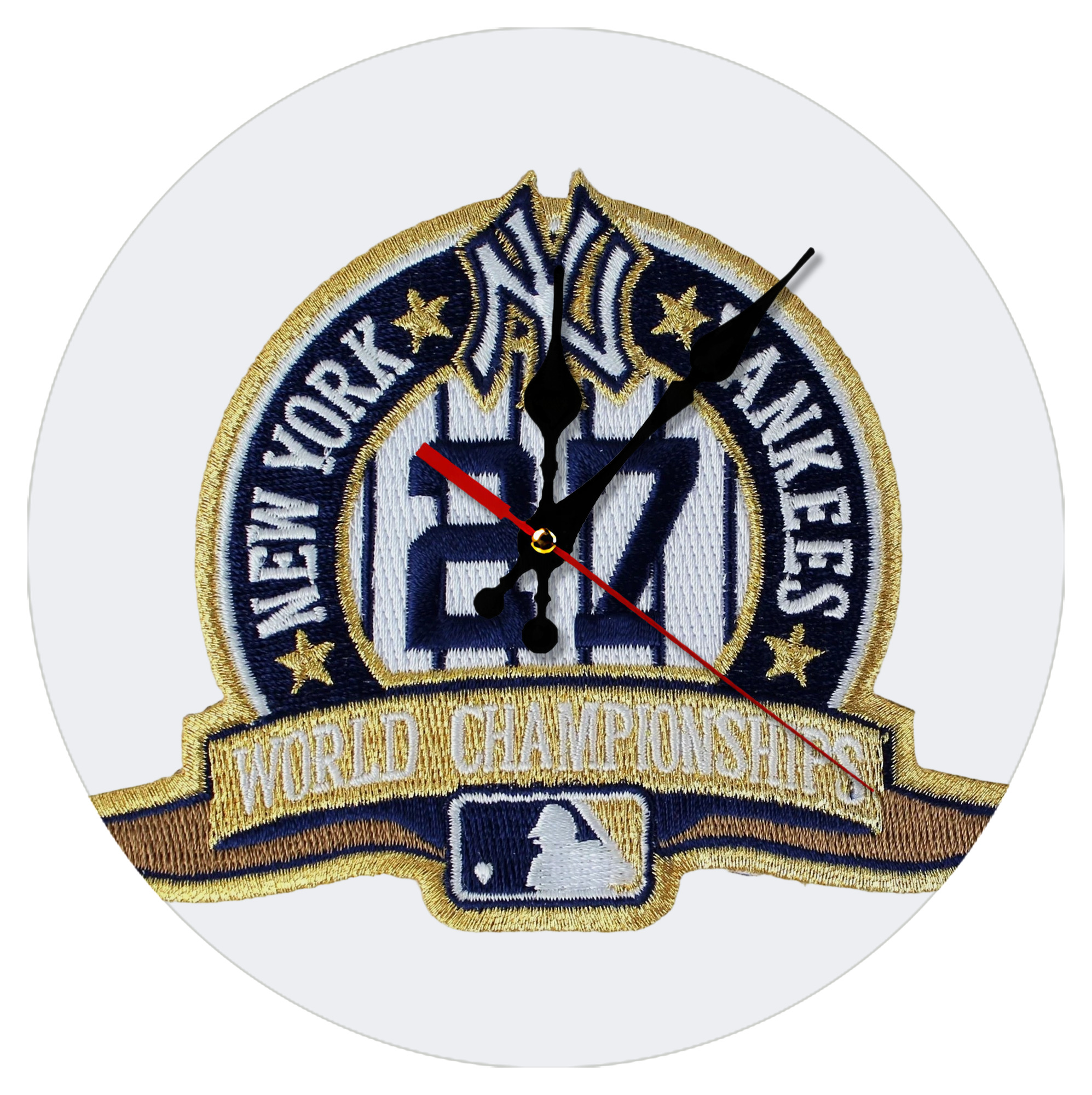 New York Yankees 271 Silent Round Wall Clock – Modern & Stylish DIY Design, Durable Wood Construction, Easy To Install – Perfect For Office, Bedroom, Living Room, And More